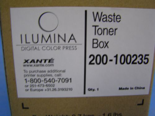 New In Box Xante Waste Toner Box Ilumina Digital Envelope Press 200-100235!