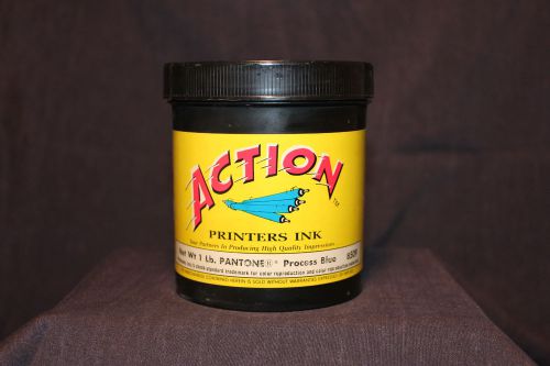 1 lb - ACTION Professional Printers Ink - Pantone Process Blue #8509