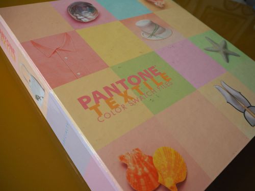 Pantone Textile Color Swatch Files. 5cm X 5cm fabric swatches in numbered file 3