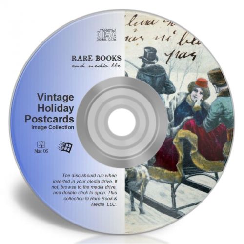 Vintage holiday postcards art [christmas, easter, thanksgiving) cd-rom for sale
