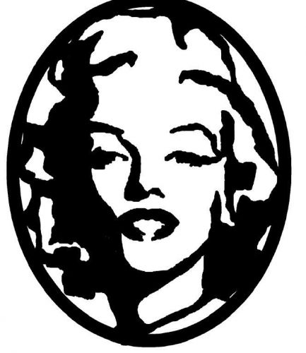 Marilyn Monroe CNC cutting .dxf format file for plasma or laser or waterjet