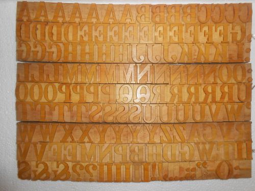 146 piece Unique Vintage Letterpres wood wooden type printing blocks Unused s940