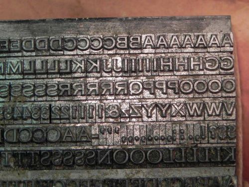 12 pt. Copperplate Gothic Letterpress Type