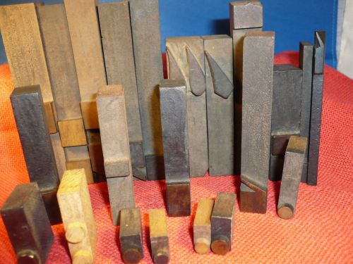 antique printer&#039;s font  25 pieces of assorted punctuation  ALL WOOD