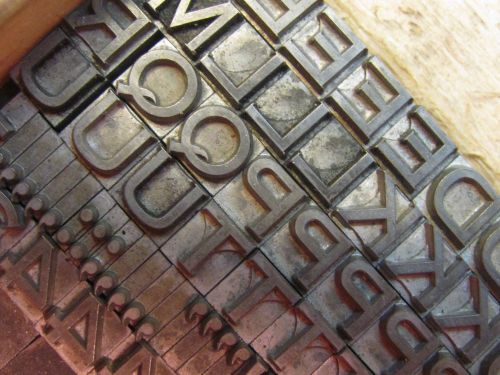 Letterpress Lead Type 18 Pt. Copperplate Gothic Heavy ATF # 130  B45