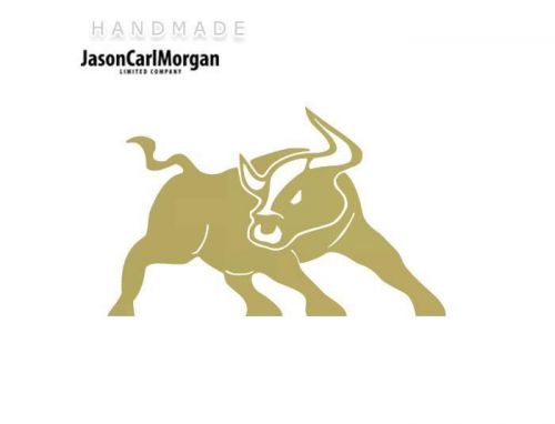 JCM® Iron On Applique Decal, Bull Gold