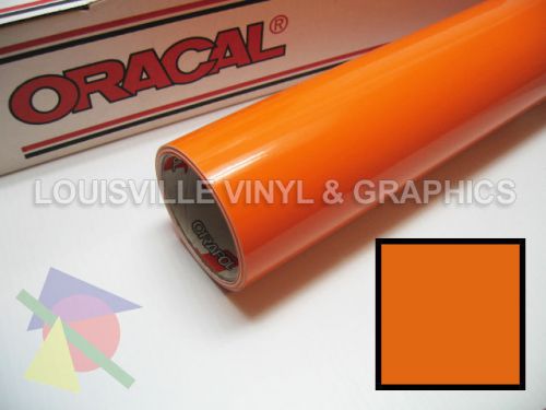1 roll 24&#034; x 5 yds light orange oracal 651 sign &amp; graphics cutting vinyl for sale