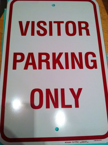 VISITORS PARKING ONLY ROAD SIGN AUTHENTIC SIGN SHIELD ANTI-GRAFFITI LAMINATE