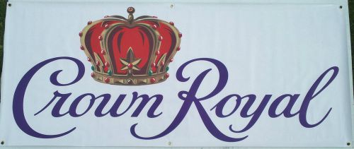 Crown Royal Advertising Sign Vinyl Banner /grommets 30&#034; x 72&#034; made USA rv6