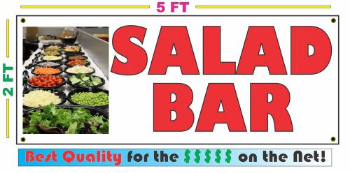 Full Color SALAD BAR Banner Sign NEW Larger Size Best Quality for the $$$