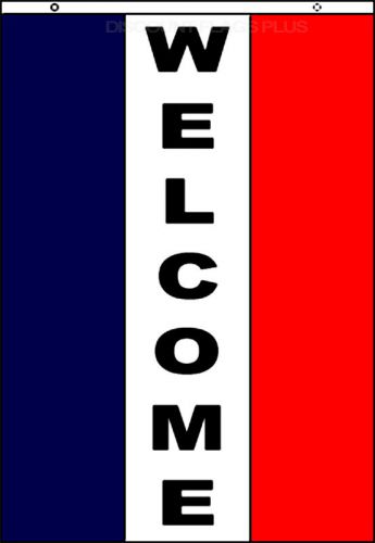 WELCOME Vertical Flag 3x5 Polyester