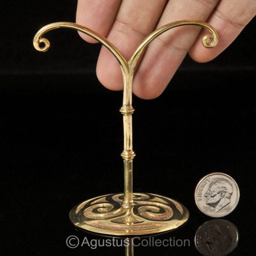 Bronze Jewelry Holder Earring Display Stand Mannequin 3inch Hand-crafted in Bali