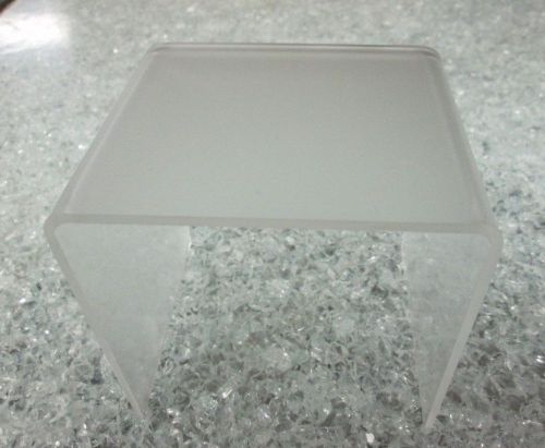 Quantity 3 Frosted Acrylic Risers P95  1/8&#034; 1&#034; x 1&#034; x 1&#034;