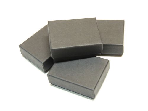50 NEW 2 1/8 x 1 5/8 Black Matte Cotton-Lined Jewelry Presentation Gift Boxes,