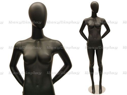 Fiberglass black abstract egg head mannequin display dress form mc-kat05 for sale