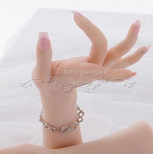 Lifelike Mannequin Hand Dummy Arbitrarily-bent/posed/soft Jewelery Glove Display
