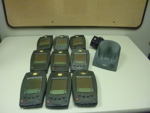 Lot of 9 symbol handheld scanners w/ palm os - spt1800-trg80400 for sale