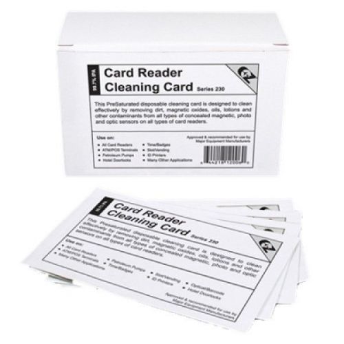 EZ Clean Card Reader Cleaning Cards POS/ATM CR80 (K2-H80B50) 10 boxes- 500 cards