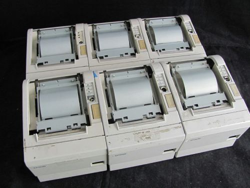 6 Epson TM-T88II POS Thermal Receipt Printers Model M129B No Interface for Parts