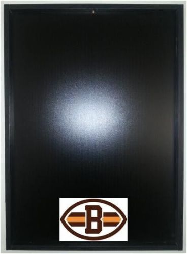 Jersey Display Case Frame Black Football Cleveland Browns Logo Decal Incl. NEW