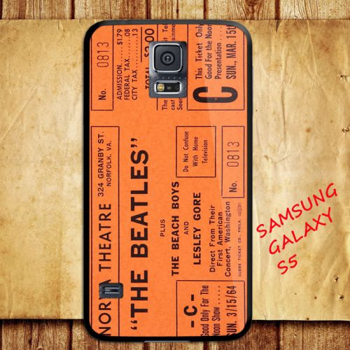 iPhone and Samsung Galaxy - Concert Ticket The Beatles Orange - Case