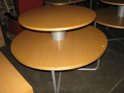 2-round merchandier tables - 40&#034; width 2 level for sale