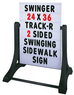 Swinger Message Board Sidewalk Sign-White