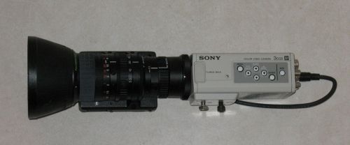 SONY DXC-390 EXWAVE HAD 3CCD COLOR VIDEO CAMERA w/ VCL-616WEA TV-Z ZOOM LENS