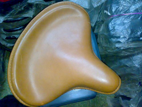 INDIAN CHIEF SCOUT MILITARY CIVIL LEATHER CAMEL SEAT CUSTOM CHOPPER BOBBER