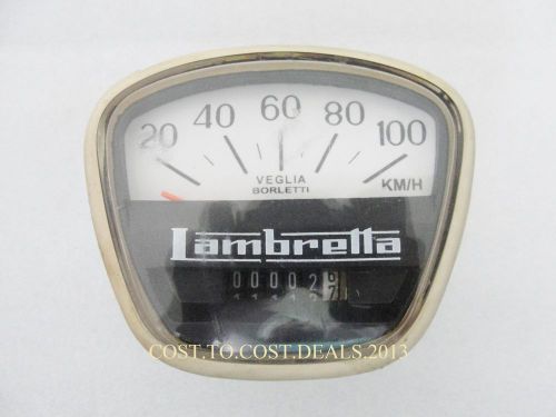 LAMBRETTA SPEEDOMETER 100 KMPH &amp; SPEEDO CABLE GP SERIES.