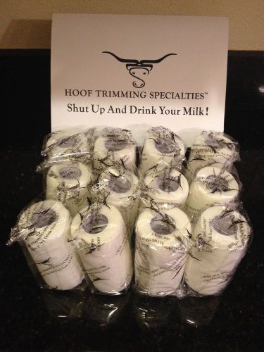 Hoof trimming specialties cohesive wraps 4&#034; x 5 yds. 12 pack for sale