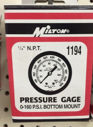 Milton 1194 1/4 N.P.T Pressure Gage