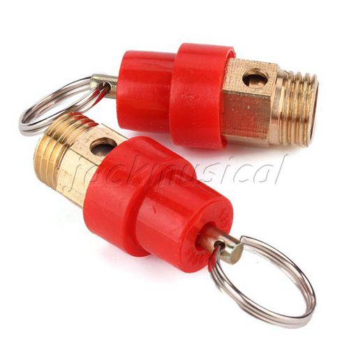 Piping red brass safety valve pressure relief 1/4&#034; bspt 6kg pack of 2 for sale