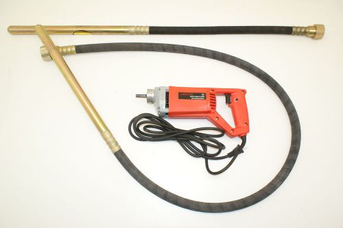 Baron tools hand held concrete vibrator 3/4 hp w/3&#039; &amp; 6&#039; needle for sale