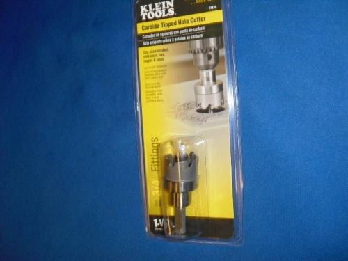 New Klein Tools Carbide Tipped Hole Cutter 31876, 1&#034; - 1/8&#034;  Free Shipping