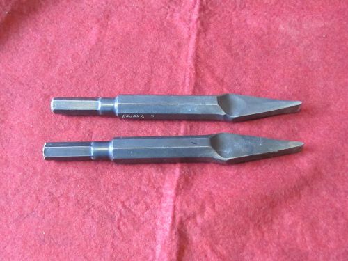 AJAX TOOL WORKS LOT OF 2 Flat Chisel, #6 and 9