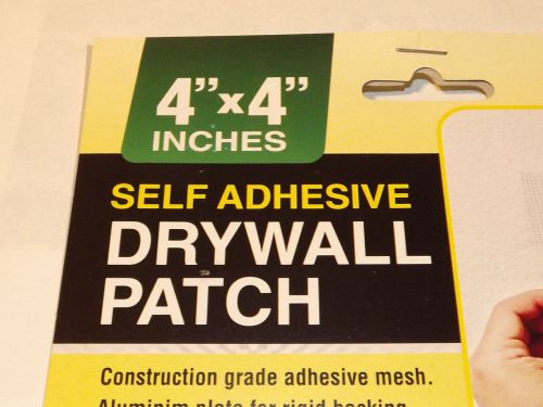 Aluminum Plated / Adhesive Backed / Mesh &gt;DRYWALL WALL PATCH 4&#034; X 4&#034; = Easy!