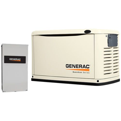 Generac guardian 20kw steel home standby generator system (200a service disco... for sale