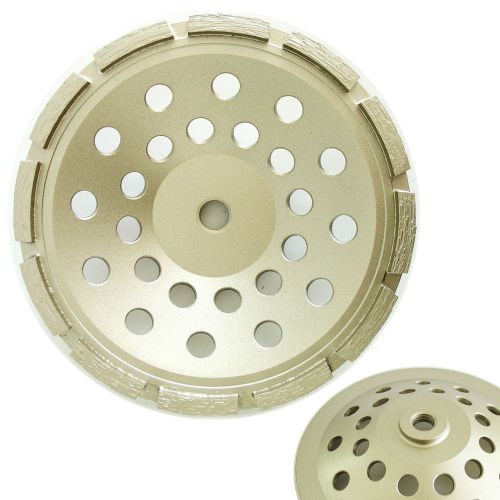 7&#034; standard single row concrete diamond grinding cup wheel 5/8”-11 thread arbor for sale