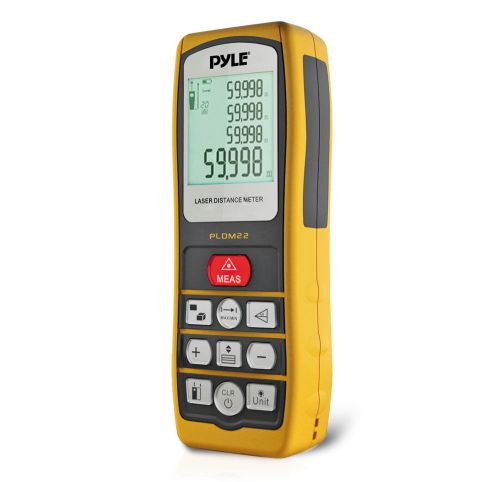 Pyle-Meters PLDM22 Ip54 Rated Handheld Laser Distance Meter W/ Auto-Shut-Off