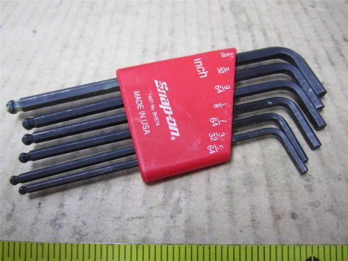 SNAP ON TOOLS BHS7A US MADE 7 PC BALL HEX KEY SET AIRCRAFT MECHANIC&#039;S TOOL