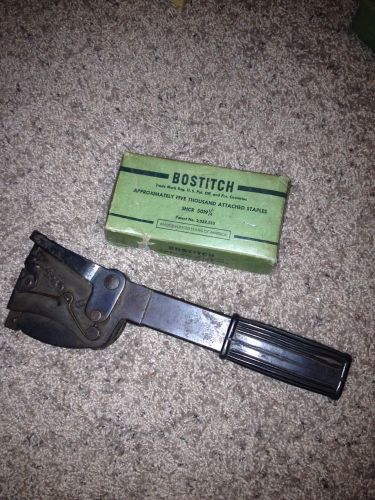 Vintage Bostitch H2 Tacker With Almost Full Box Of Staples