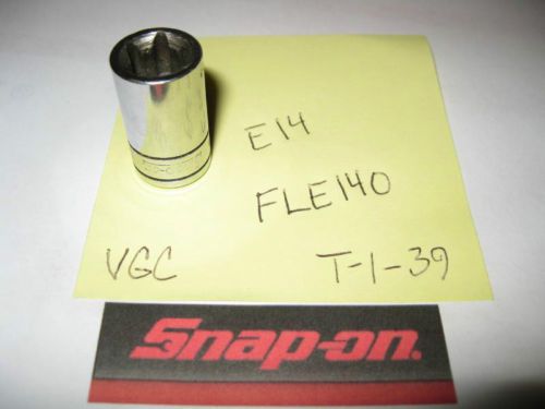 Snap-on 3/8&#034; drive e14 inverted torx socket fle140 used for sale