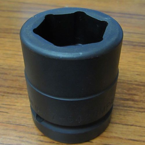 Williams 7-642 | 1&#034; Drive Shallow Impact Socket 6-Pt, 1-5\16  USA Made