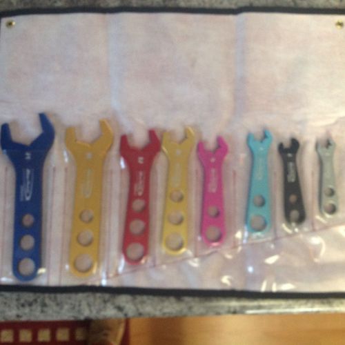 Snap-on set, wrench, open end, aluminum, an fitting, 8 pcs. anwr708a new! for sale