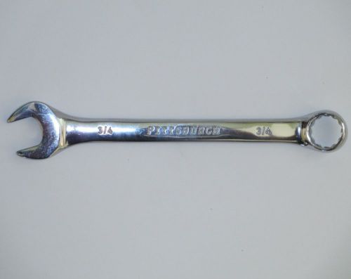 Fully polished 3/4&#034; combination box / open wrench chrome plated vanadium steel for sale