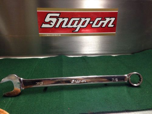 OEX28B Snap On Wrench, Combination, Standard Length, 7/8&#034;, 12-Point