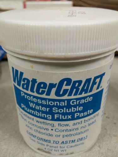 (5)professional grade water soluble plumbing flux paste 4.0 oz for sale