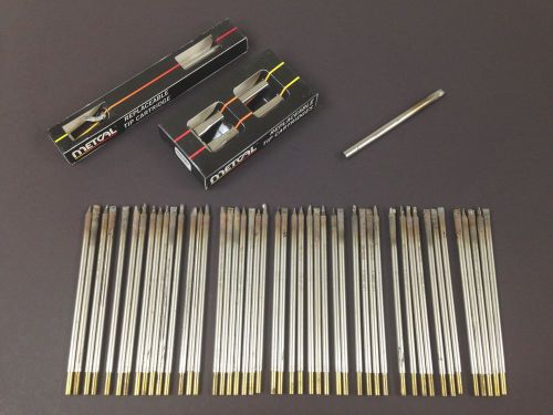 Lot of  50 assorted metcal tips including 2 brand new tatc-503 smtc-588 for sale