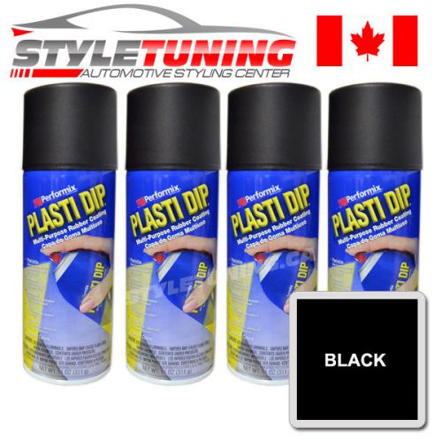 4 CANS OF PLASTI DIP (WHEEL KIT) - BLACK - CANADA